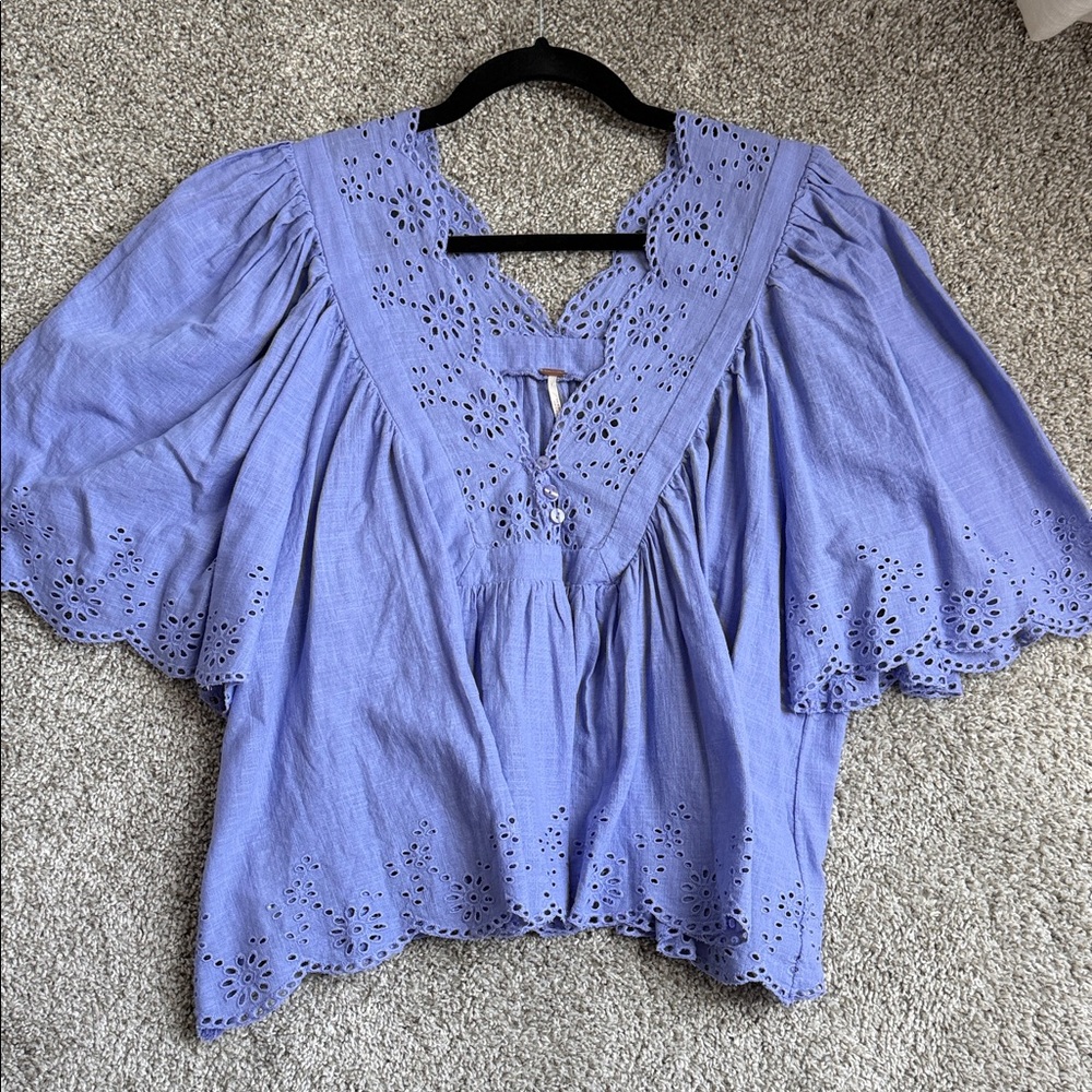 Lavender Free People Blouse Size Medium